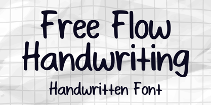 Free Flow Handwriting Font Poster 1