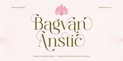 Bagvan Anstic Font Poster 1