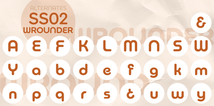 Wround Font Poster 13