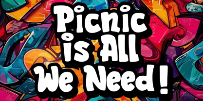 Graffiti Giggle Font Poster 3