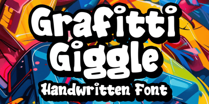 Graffiti Giggle Font Poster 1