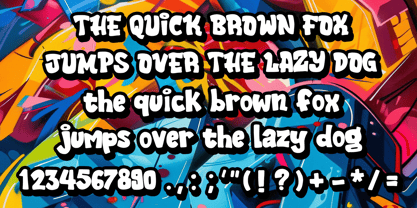 Graffiti Giggle Font Poster 4