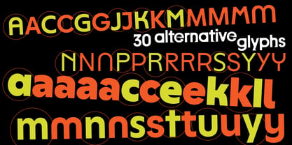 Yowza Font Poster 11