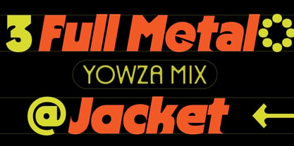Yowza Font Poster 3