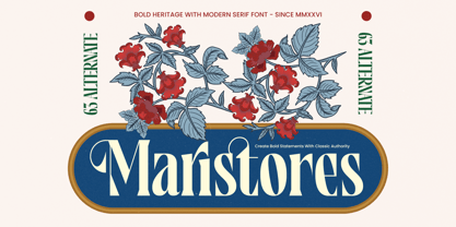 Maristores Font Poster 1