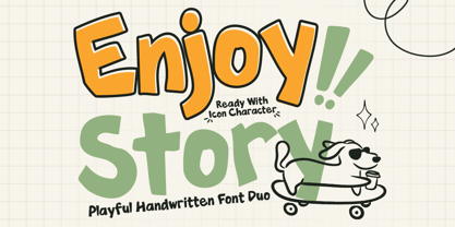 Enjoy Story Font Poster 1