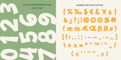 Enjoy Story Font Poster 13