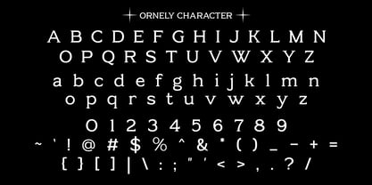 Ornely Font Poster 9