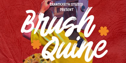 Brush Quine Font Poster 1