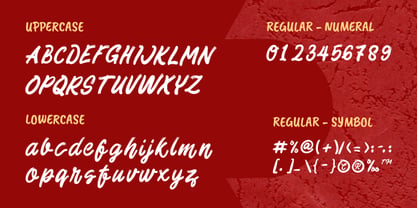 Brush Quine Font Poster 2