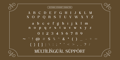 Zelthara Sans Font Poster 9