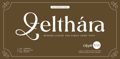 Zelthara Sans Font Poster 1
