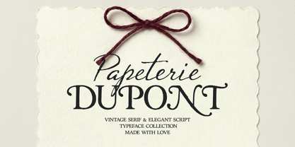 Papeterie Dupont Font Poster 1