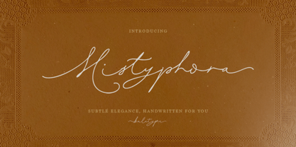 Mistyphora Font Poster 1