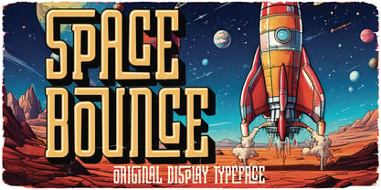 Space Bounce Font Poster 1