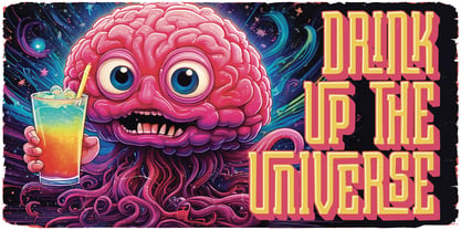 Space Bounce Font Poster 4