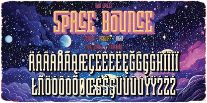 Space Bounce Font Poster 5