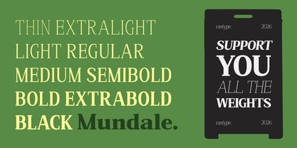 Mundale Font Poster 13