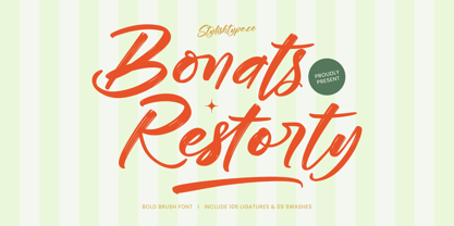 Bonats Restorty Font Poster 1