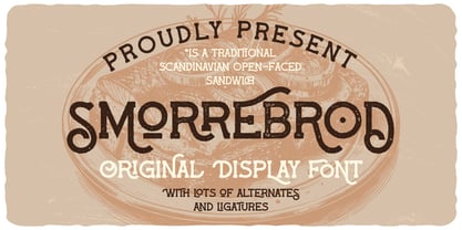 Smorrebrod Font Poster 1