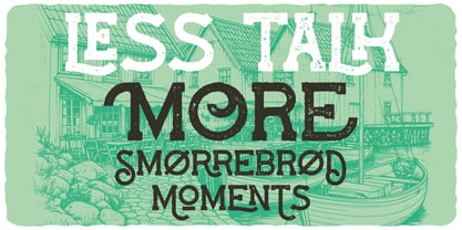 Smorrebrod Font Poster 2