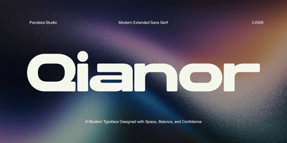 Qianor Font Poster 1