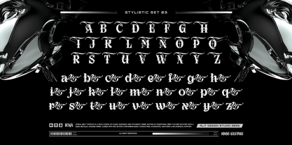 Astral Melted Font Poster 5