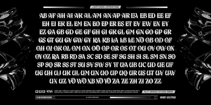 Astral Melted Font Poster 9