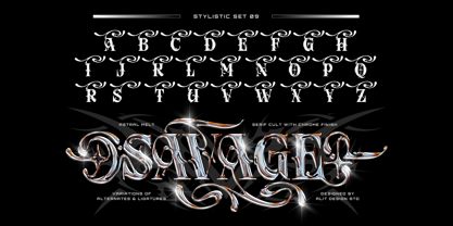 Astral Melted Font Poster 8