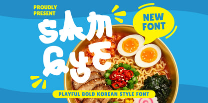 Samgye Style Font Poster 1