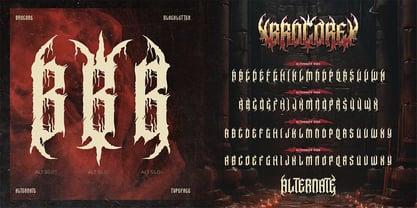 Brocore Font Poster 10