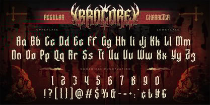 Brocore Font Poster 2