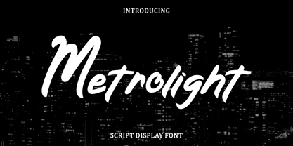 Metrolight Font Poster 1