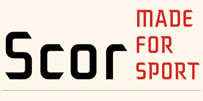 Scor Font Poster 1