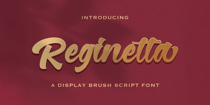 Reginetta Font Poster 1