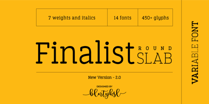 Finalist Round Slab Variable Font Poster 1