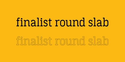 Finalist Round Slab Variable Font Poster 3