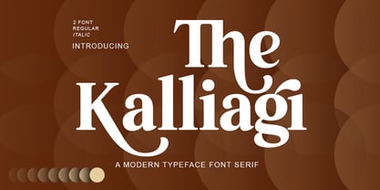 The Kalliagi Font Poster 1