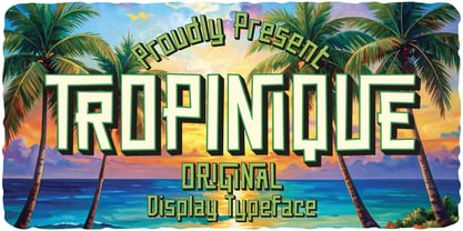 Tropinique Font Poster 1