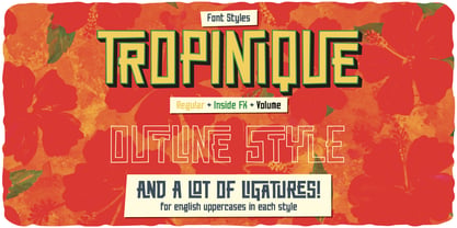 Tropinique Font Poster 5