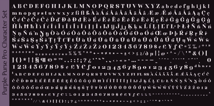 Purple Purse Pro Font Poster 9
