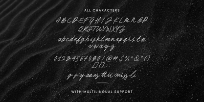 Calish Script Font Poster 9