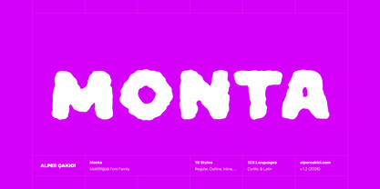 Monta Font Poster 1
