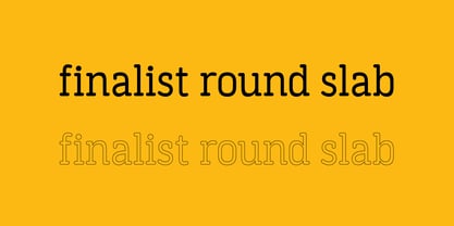 Finalist Round Slab Font Poster 3