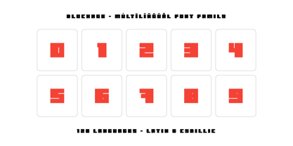 Blockage Font Poster 15