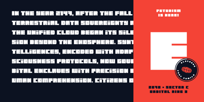 Blockage Font Poster 8