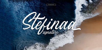 Stefina Signature Font Poster 1
