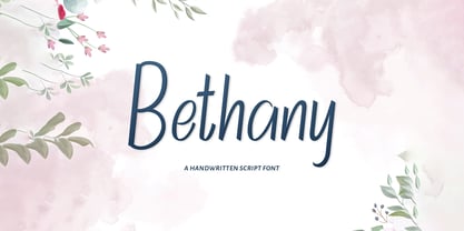 Bethany Handwritten Font Poster 1
