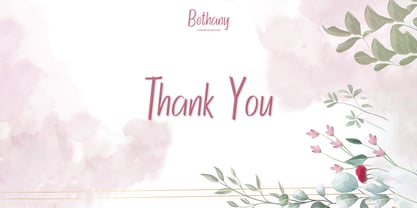 Bethany Handwritten Font Poster 8