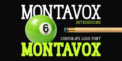 Montavox Font Poster 1